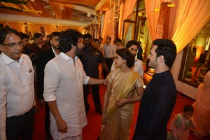 Akkineni Family at Nimmagadda Prasad Daughter Wedding